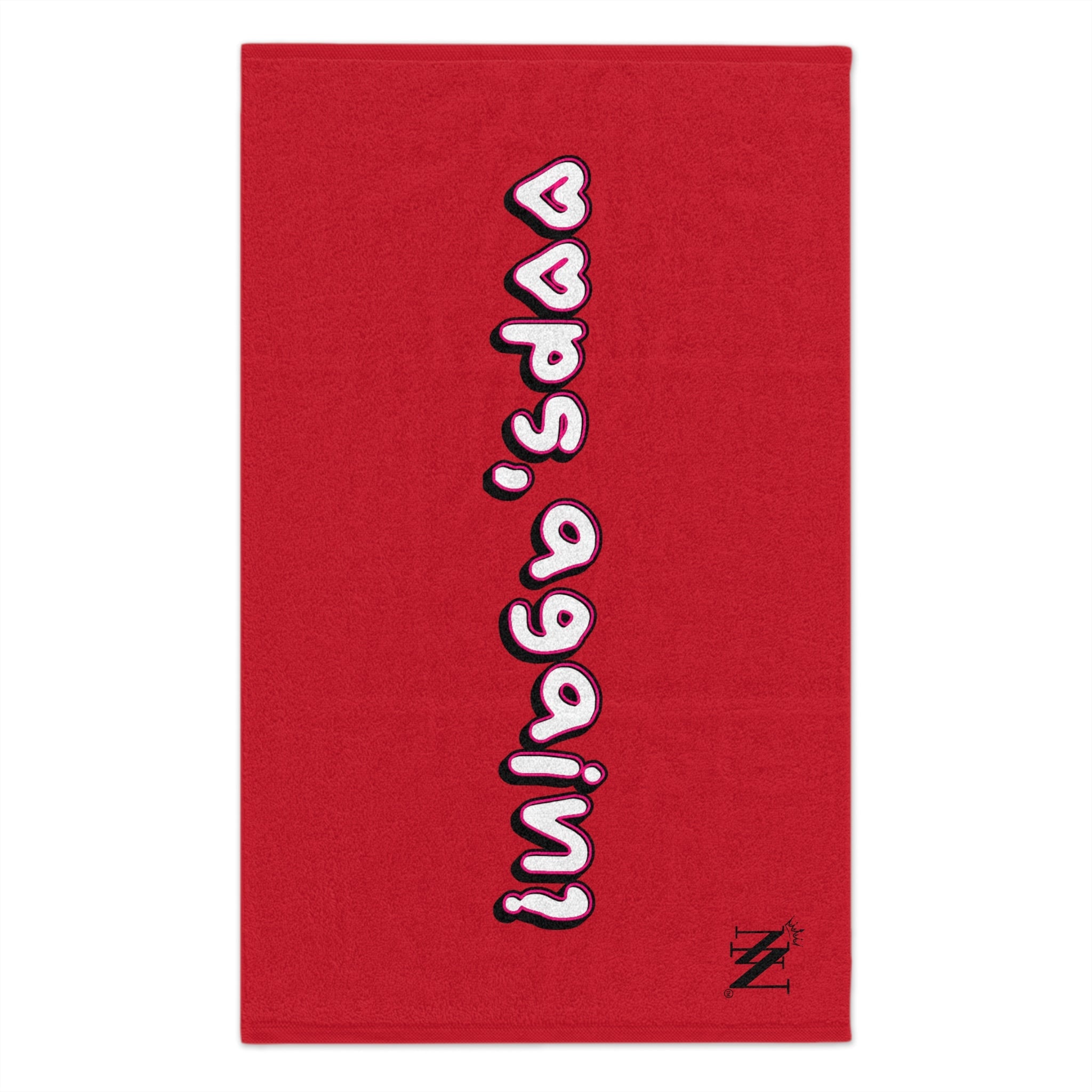 Oops Again? Red | Mix & Match Soft Fun-Flirty Lovers’ Towels