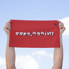 Oops Again? Red | Mix & Match Soft Fun-Flirty Lovers’ Towels
