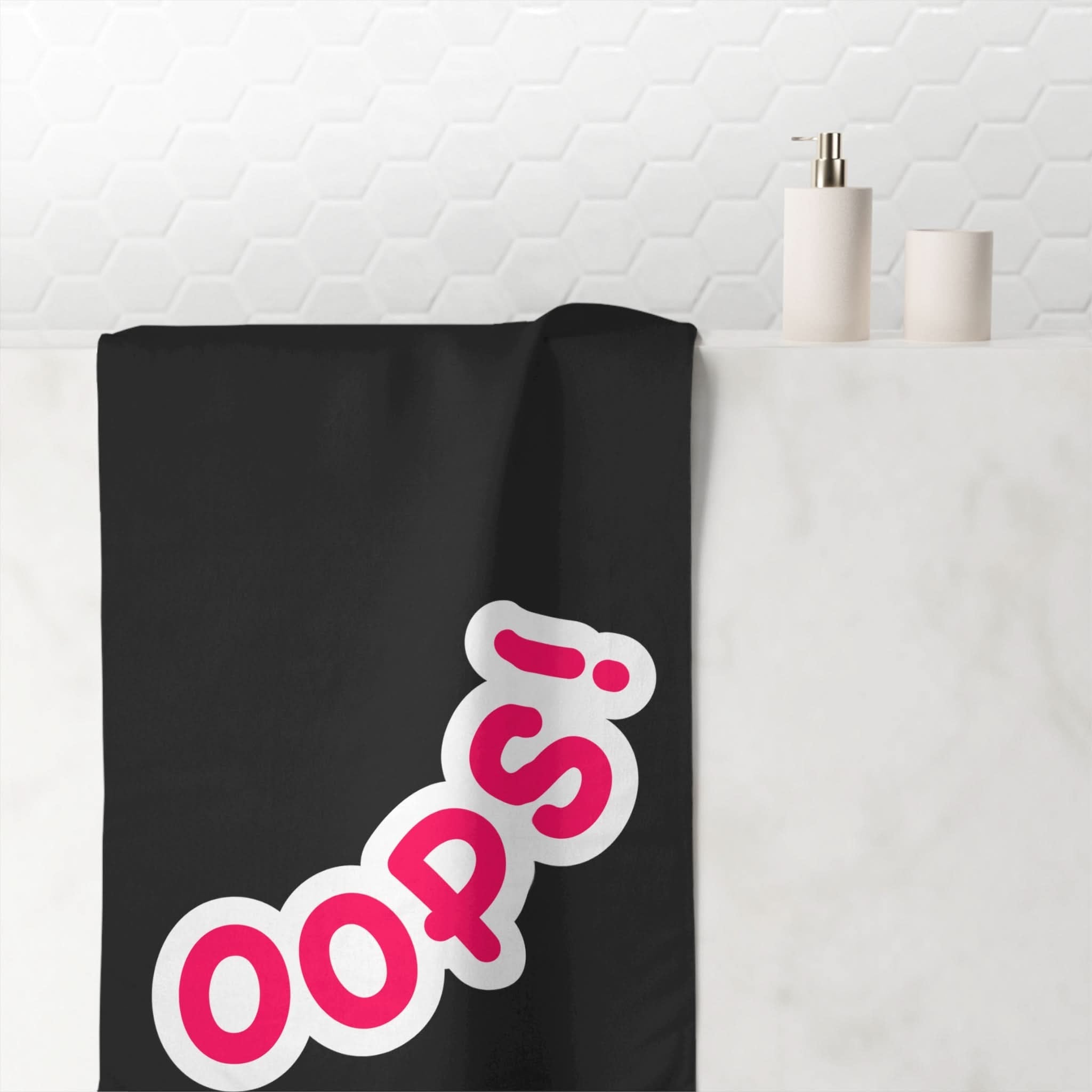 Oops! | Mix & Match Naughty XL Fun-Flirty Lovers’ Towels