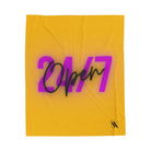 Open 24 Hours Yellow | Mix & Match Soft Fun-Flirty Lovers’ Blankets