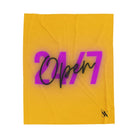 Open 24 Hours Yellow | Mix & Match Soft Fun-Flirty Lovers’ Blankets