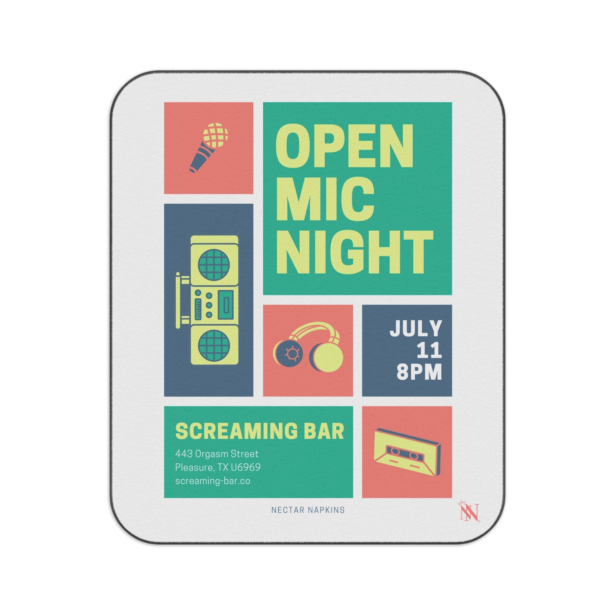 Open Mic Night | Mix Match Fun-Flirty Lovers’ Water-Resistant Blankets