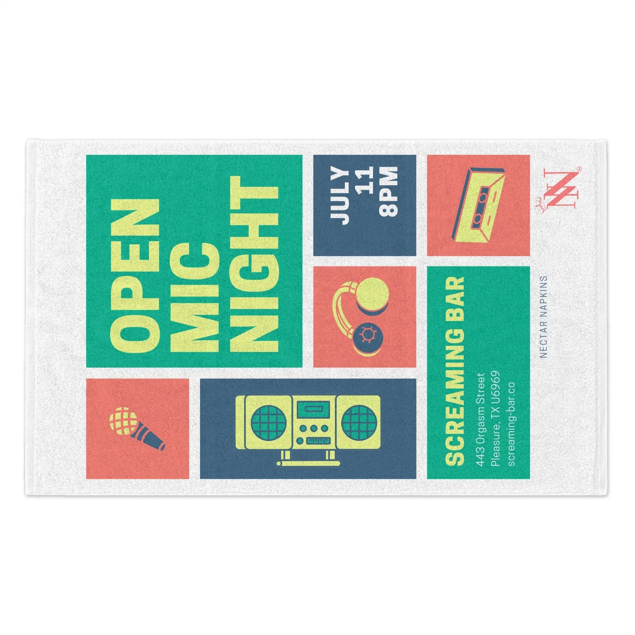 Open Mic Night | Mix & Match Soft Fun-Flirty Lovers’ Towels