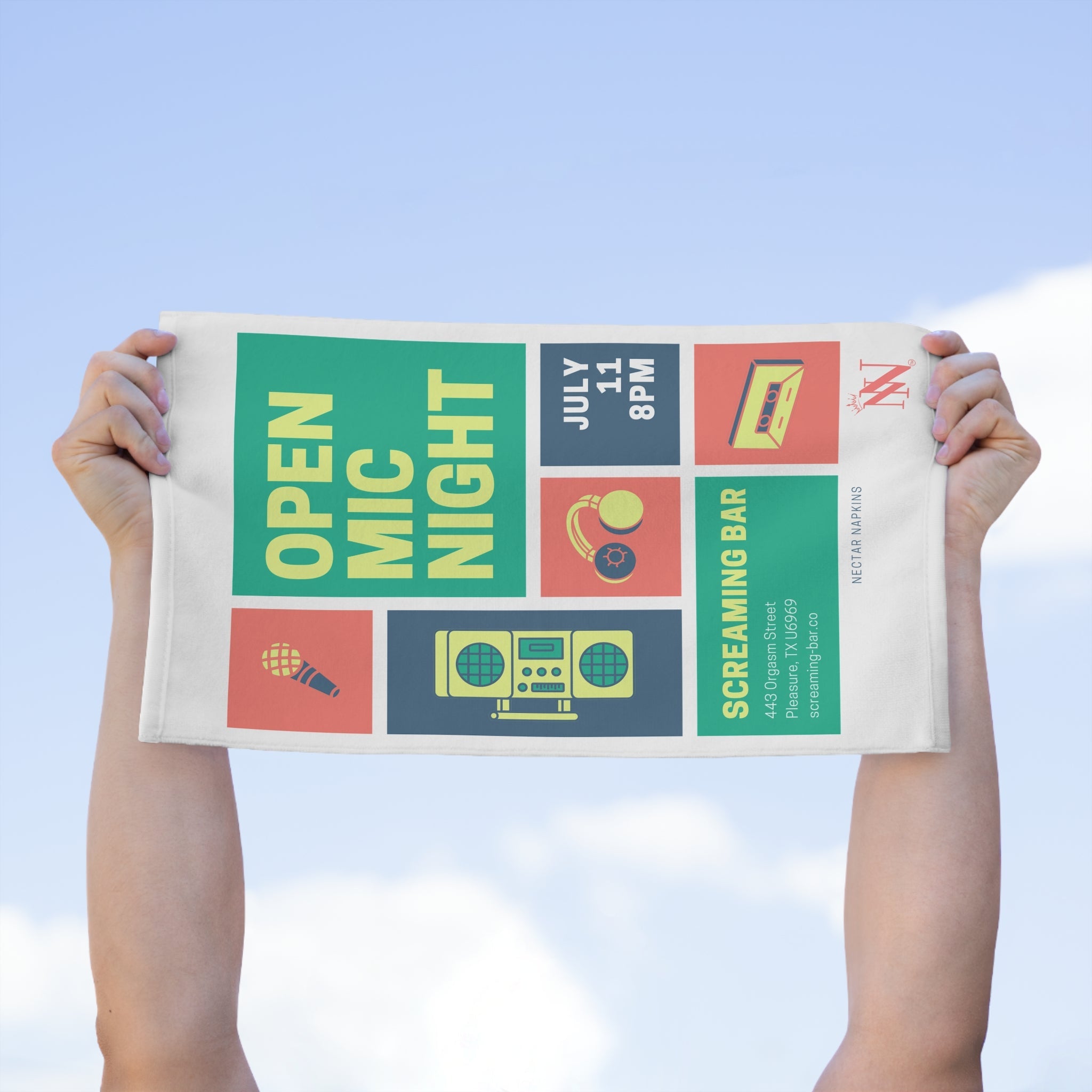 Open Mic Night | Mix & Match Soft Fun-Flirty Lovers’ Towels