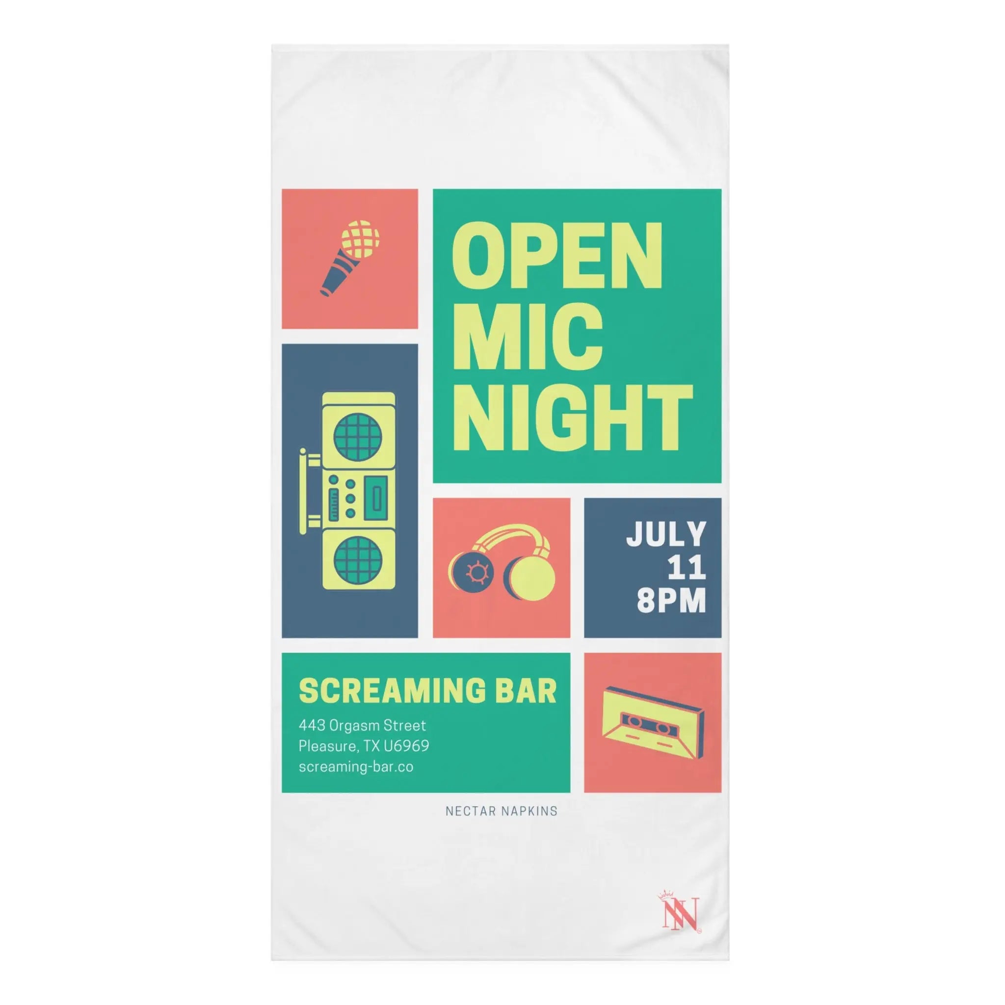 Open Mic Night | Mix & Match XL Fun-Flirty Lovers’ Towels