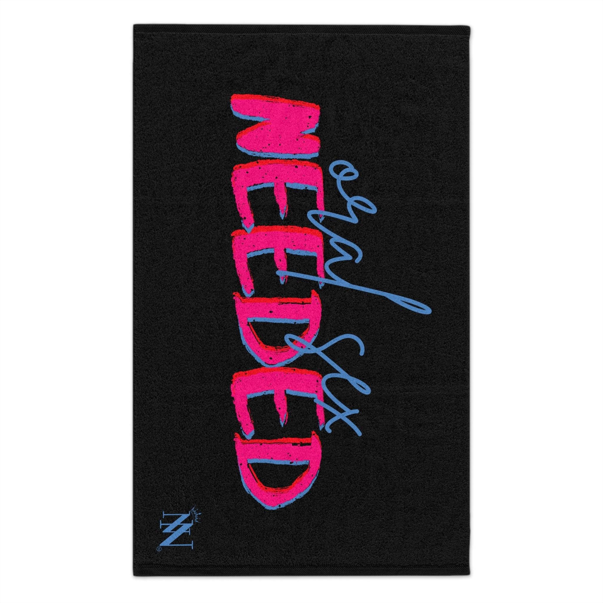 Oral Sex Needed Black | Mix & Match Soft Sex Towels | Flirty Lovers’ Gifts