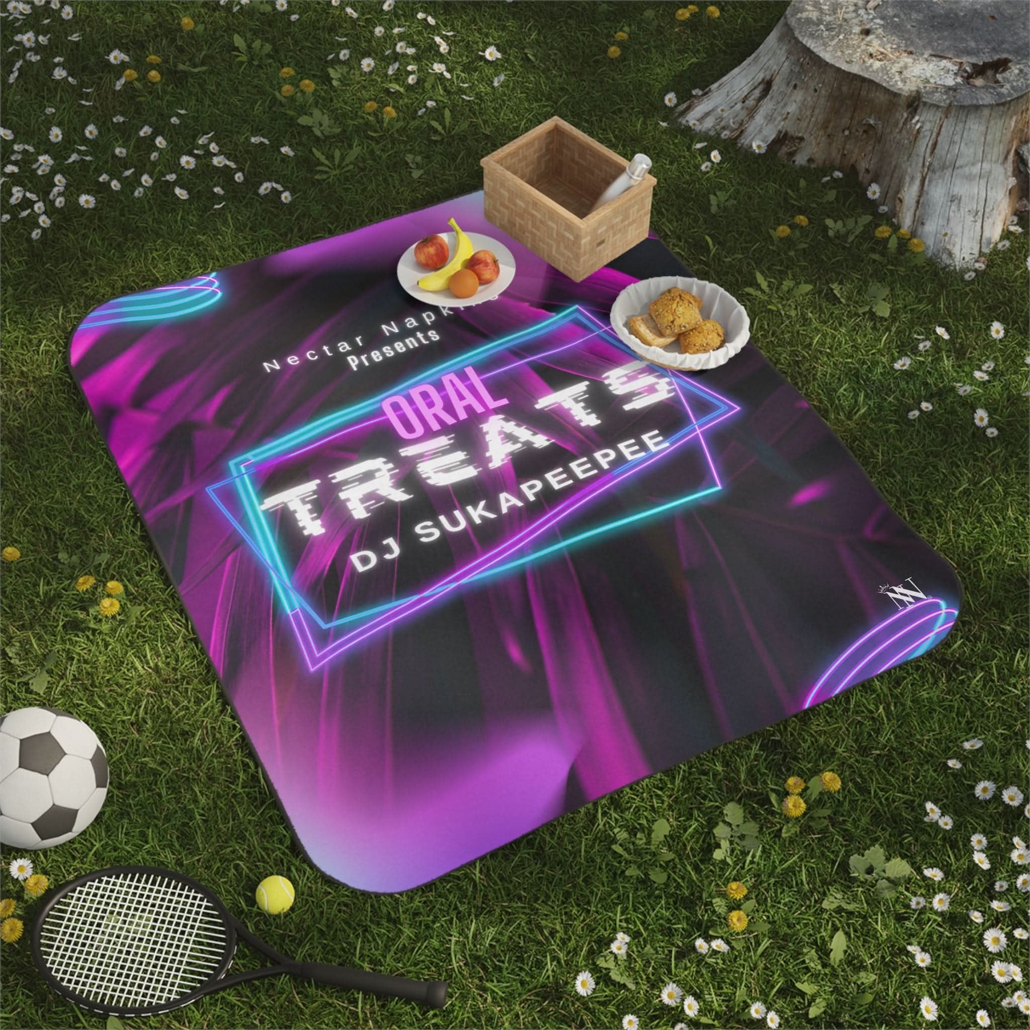 Oral Treats | Mix Match Fun-Flirty Lovers’ Water-Resistant Blankets