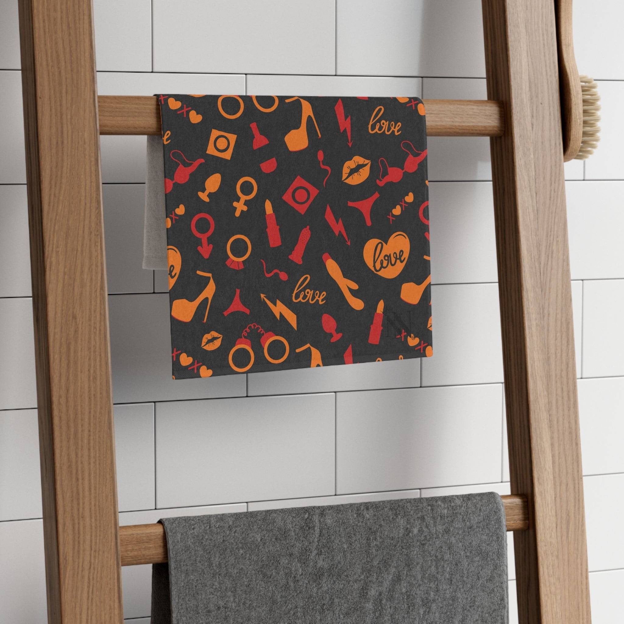 Orange Sex Toys | Mix & Match Soft Fun-Flirty Lovers’ Towels