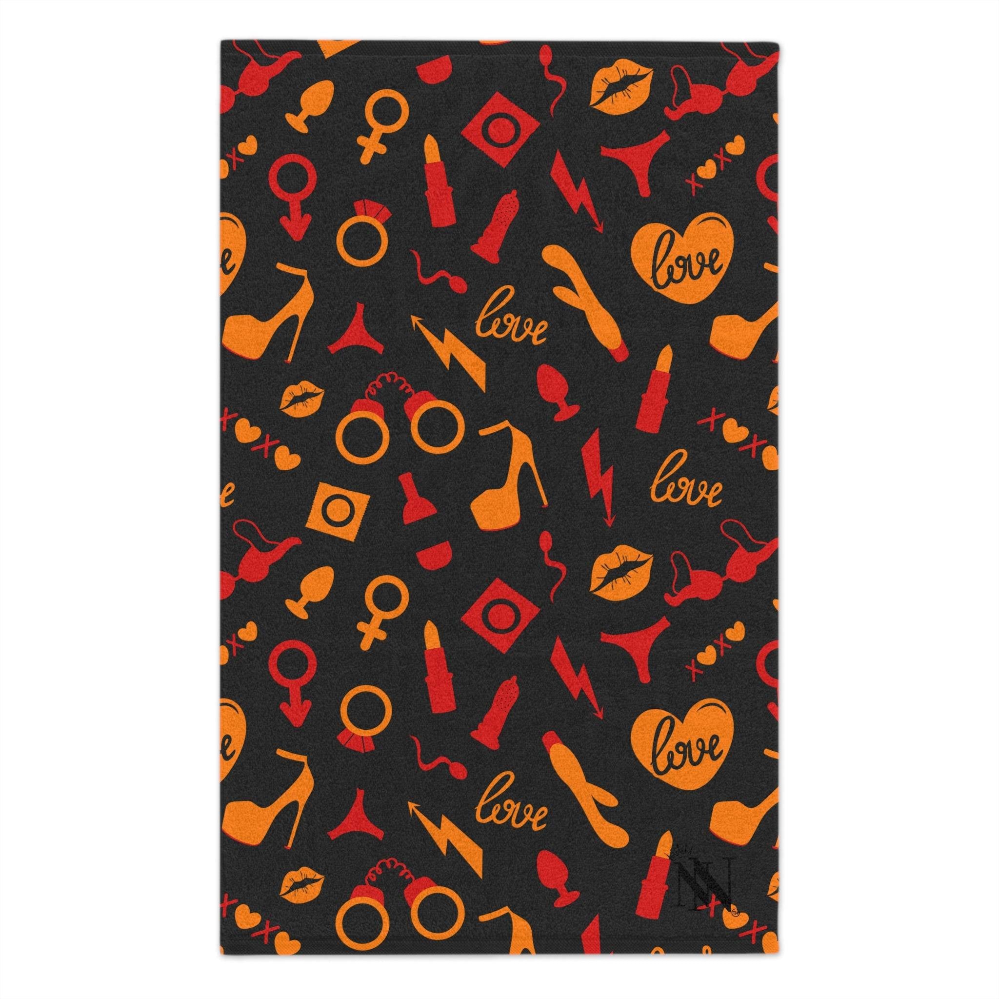 Orange Sex Toys | Mix & Match Soft Fun-Flirty Lovers’ Towels