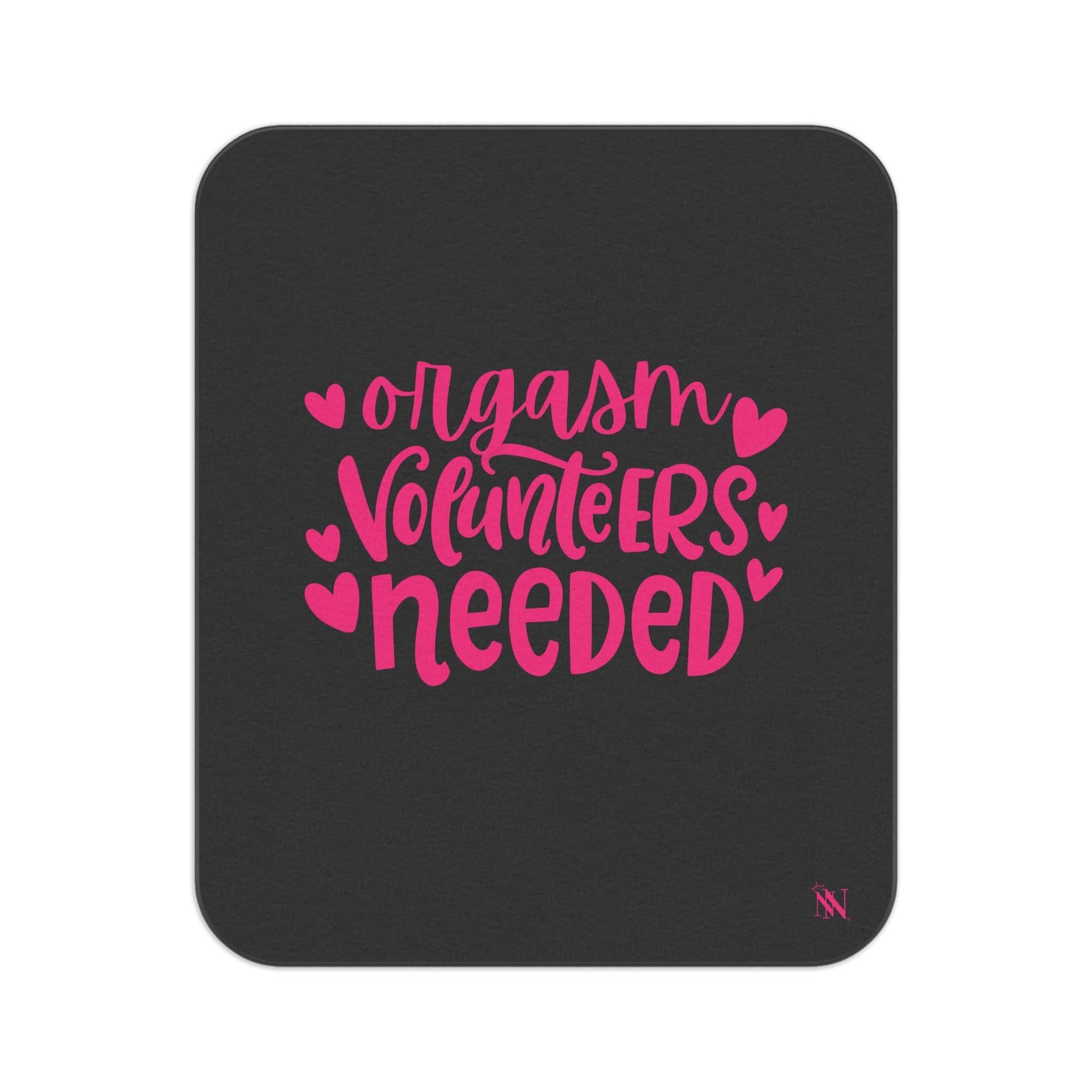 Orgasm Volunteers Needed | Mix Match Fun-Flirty Lovers’ Water-Resistant Blankets