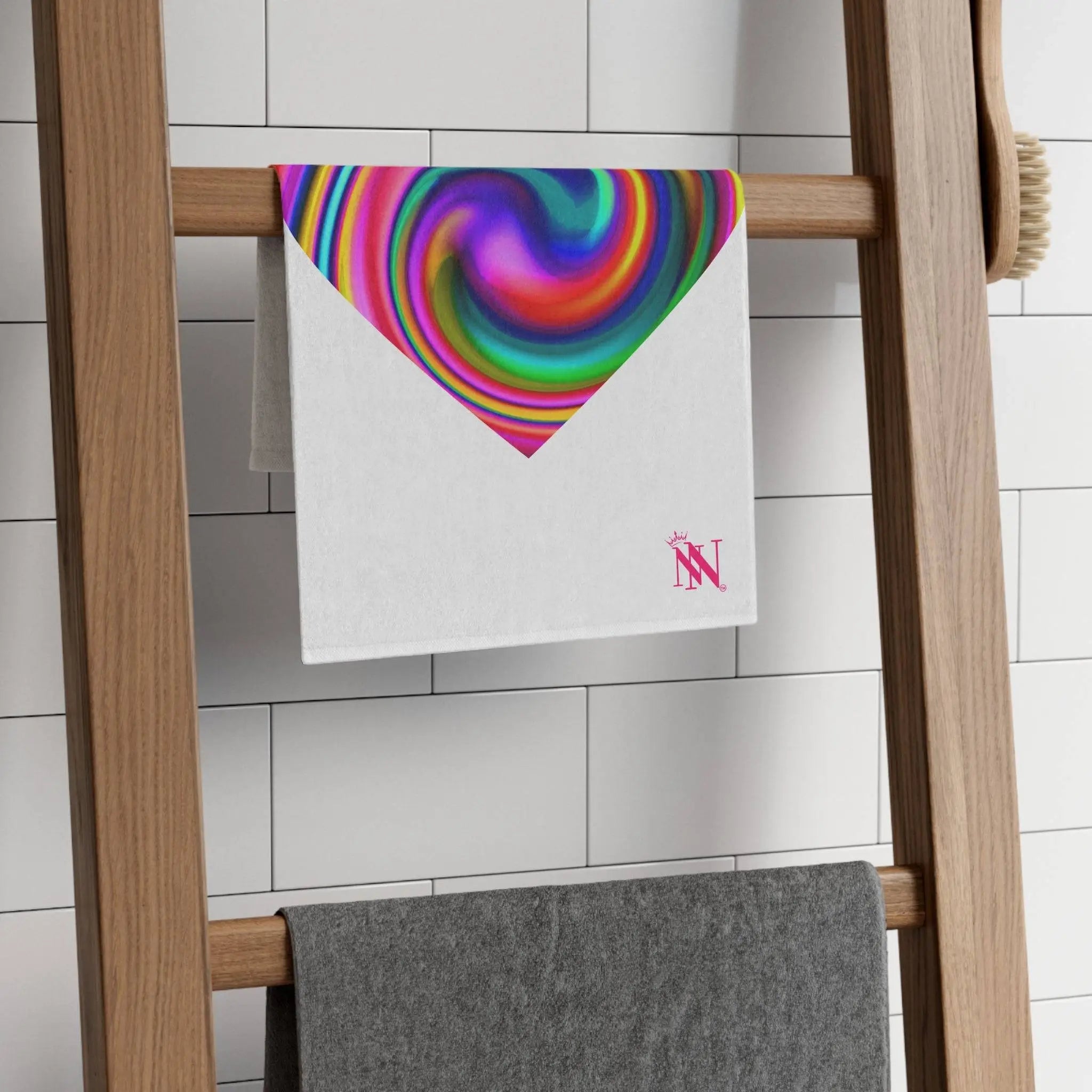 Orgasmic Heart White | Mix & Match Soft Fun-Flirty Lovers’ Towels
