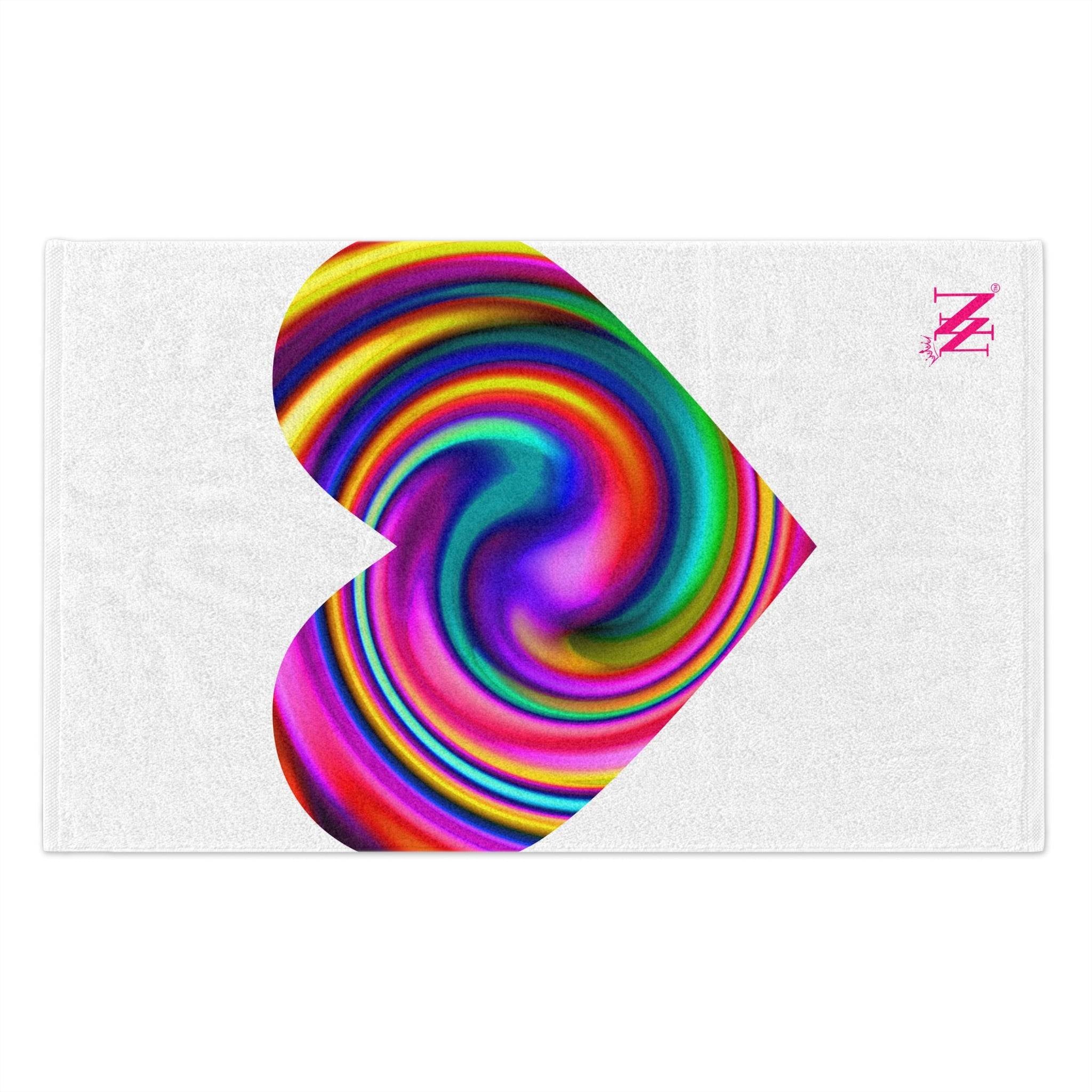 Orgasmic Heart White | Mix & Match Soft Fun-Flirty Lovers’ Towels