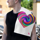 Orgasmic Heart White | Mix & Match Soft Fun-Flirty Lovers’ Towels