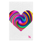 Orgasmic Heart White | Mix & Match Soft Fun-Flirty Lovers’ Towels