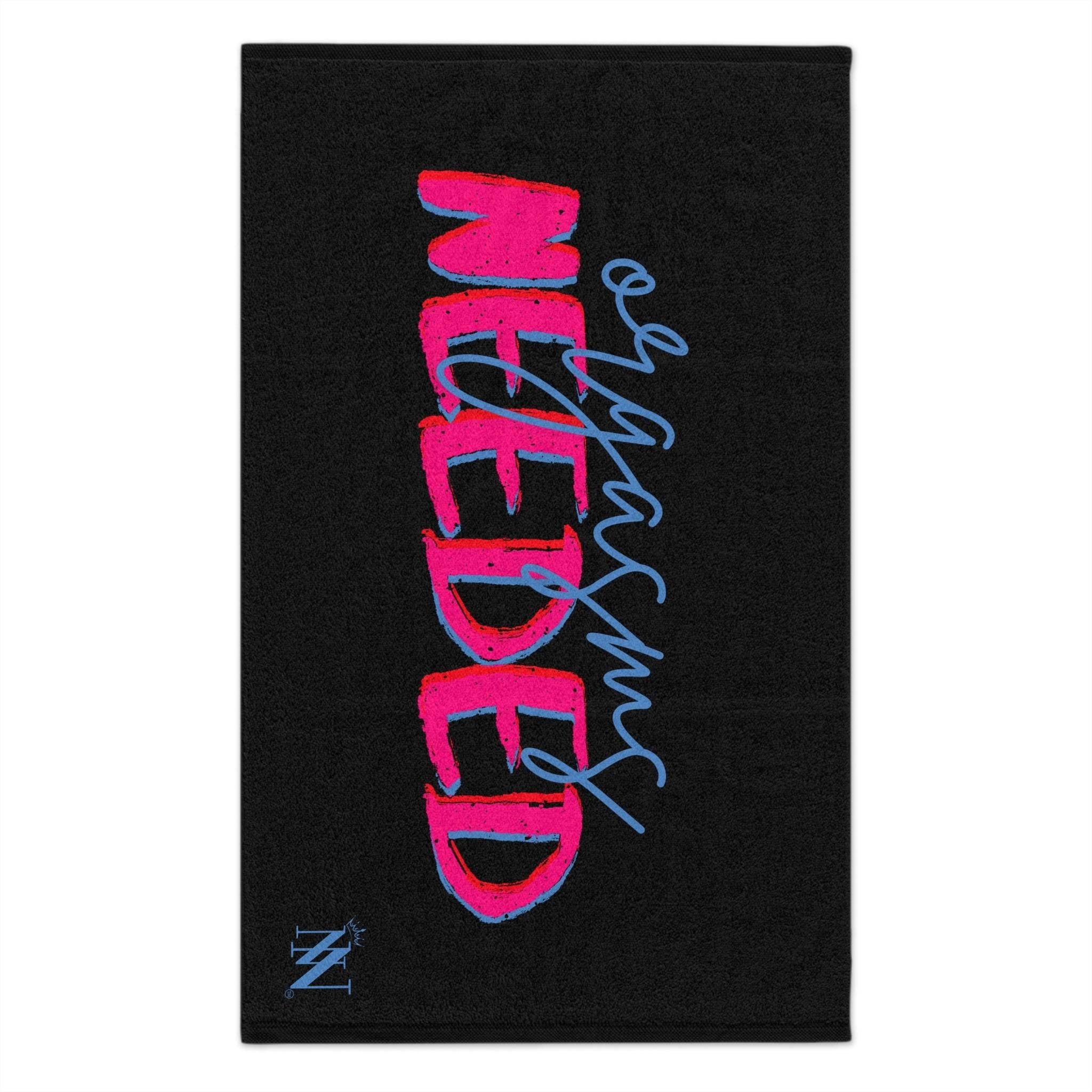 Orgasms Needed Black | Mix & Match Soft Sex Towels | Flirty Lovers’ Gifts