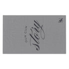 Our Cum Story Grey | Mix & Match Soft Fun-Flirty Lovers’ Towels