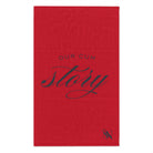 Our Cum Story Red | Mix & Match Soft Fun-Flirty Lovers’ Towels