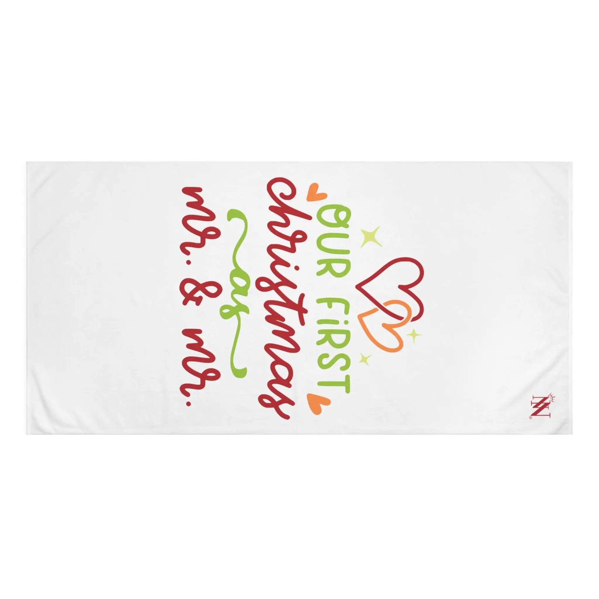 Our First Christmas as Mr. & Mr. | Mix & Match Naughty XL Fun-Flirty Lovers’ Towels