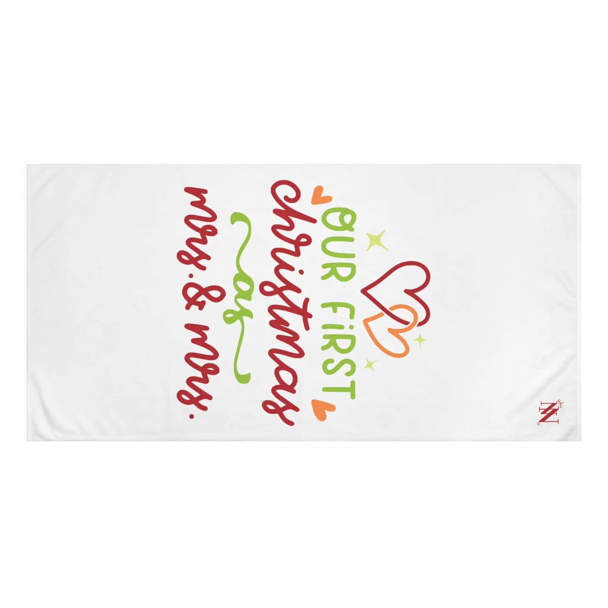 Our First Christmas as Mrs. & Mrs. | Mix & Match Naughty XL Fun-Flirty Lovers’ Towels
