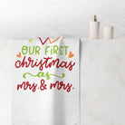Our First Christmas as Mrs. & Mrs. | Mix & Match Naughty XL Fun-Flirty Lovers’ Towels