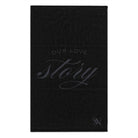 Our Love Story Black | Mix & Match Soft Fun-Flirty Lovers’ Towels