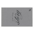 Our Love Story Grey | Mix & Match Soft Fun-Flirty Lovers’ Towels