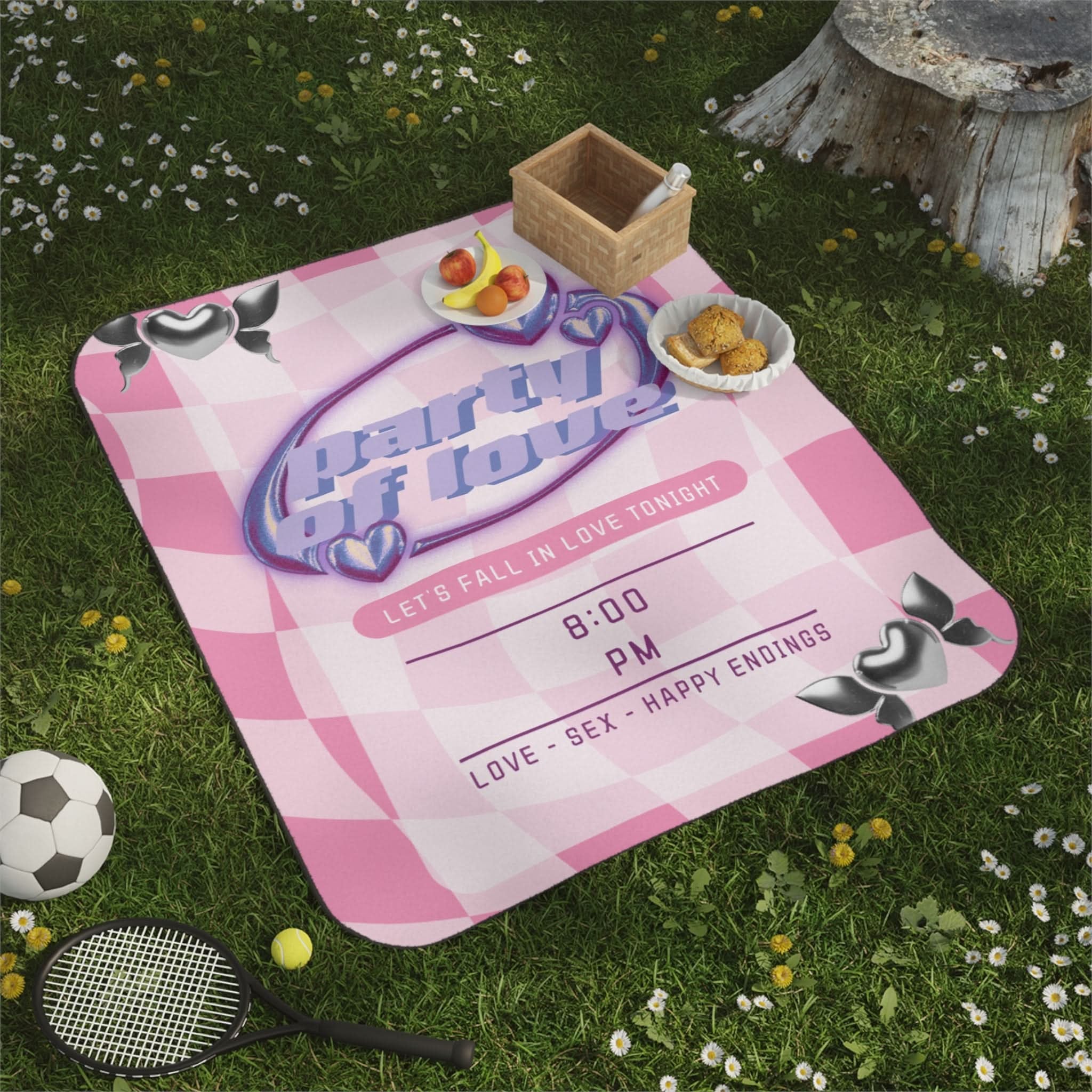 Party of Love | Mix Match Fun-Flirty Lovers’ Water-Resistant Blankets