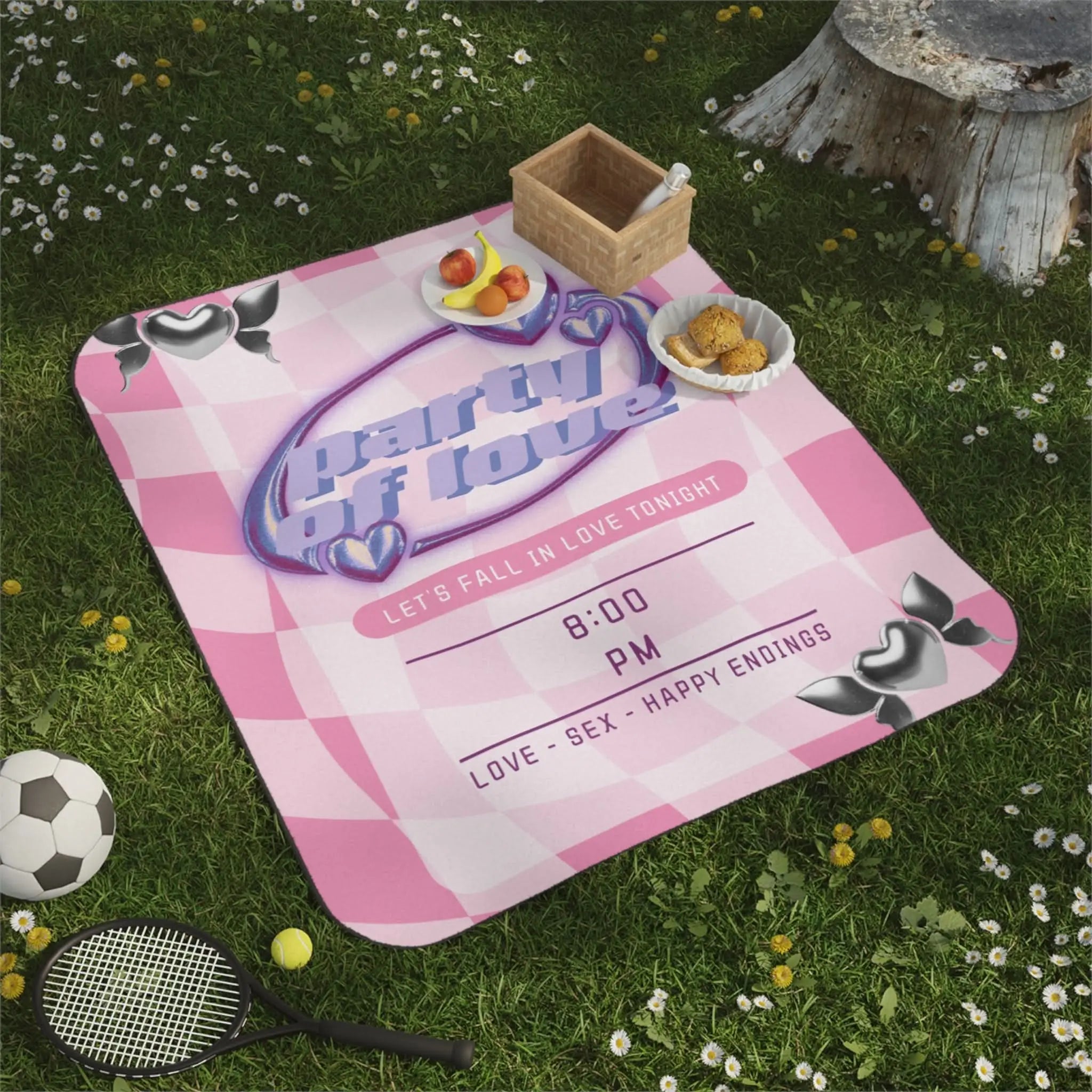 Party of Love | Mix Match Fun-Flirty Lovers’ Water-Resistant Blankets