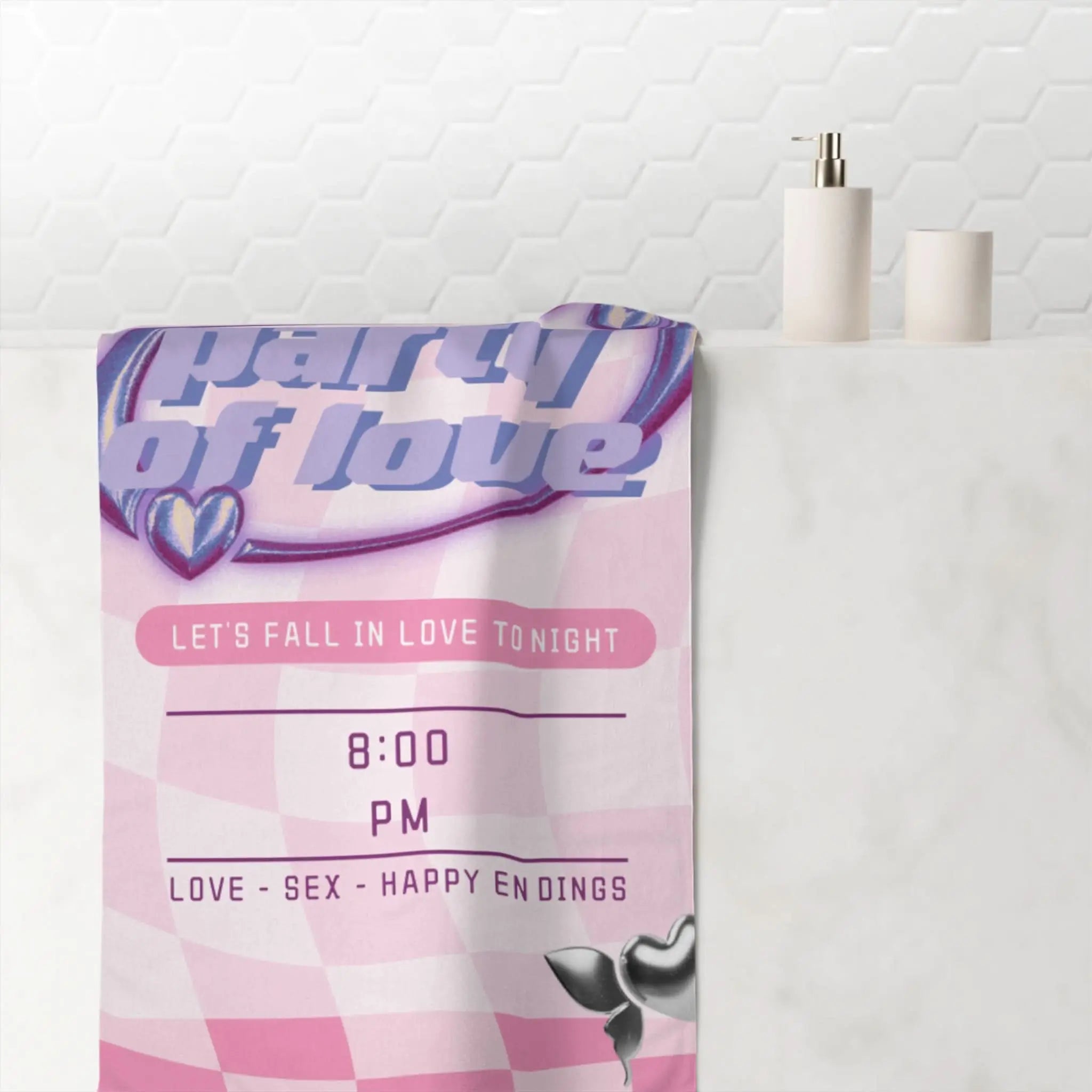 Party of Love | Mix & Match Naughty XL Fun-Flirty Lovers’ Towels