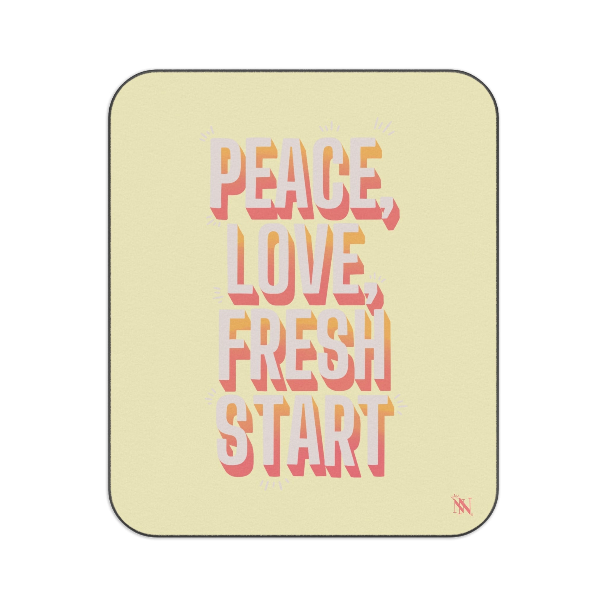 Peace Love Fresh Start | Mix Match Fun-Flirty Lovers’ Water-Resistant Blankets