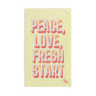 Peace Love Fresh Start | Mix & Match Original Fun-Flirty Lovers’ Towels