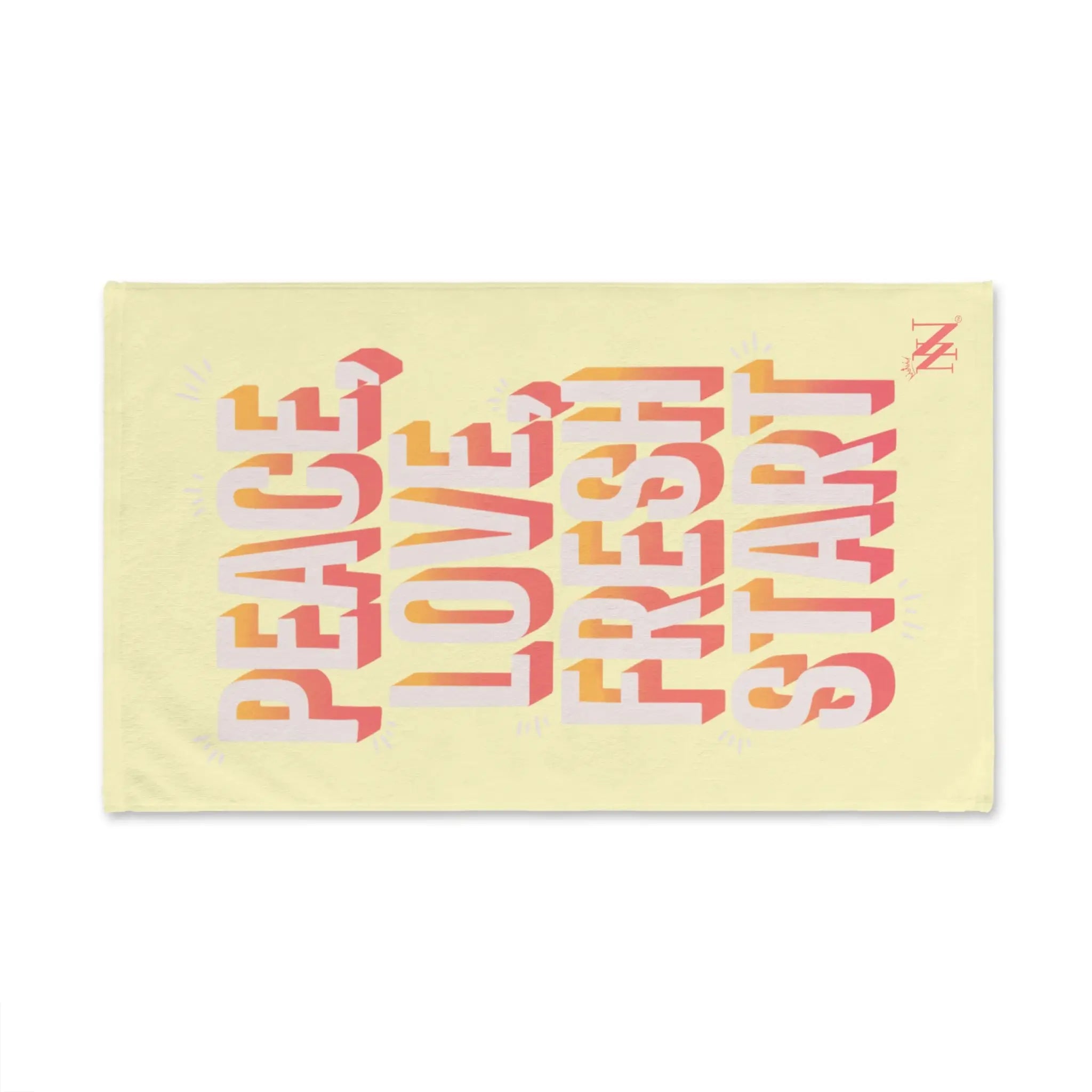 Peace Love Fresh Start | Mix & Match Original Fun-Flirty Lovers’ Towels