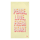 Peace Love Fresh Start | Mix & Match XL Fun-Flirty Lovers’ Towels