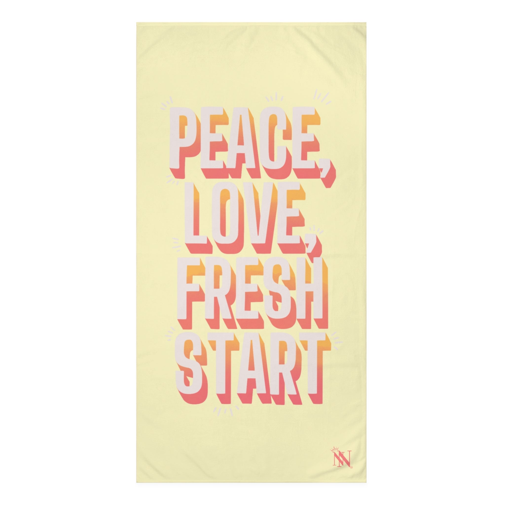 Peace Love Fresh Start | Mix & Match XL Fun-Flirty Lovers’ Towels
