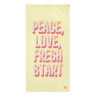 Peace Love Fresh Start | Mix & Match XL Fun-Flirty Lovers’ Towels