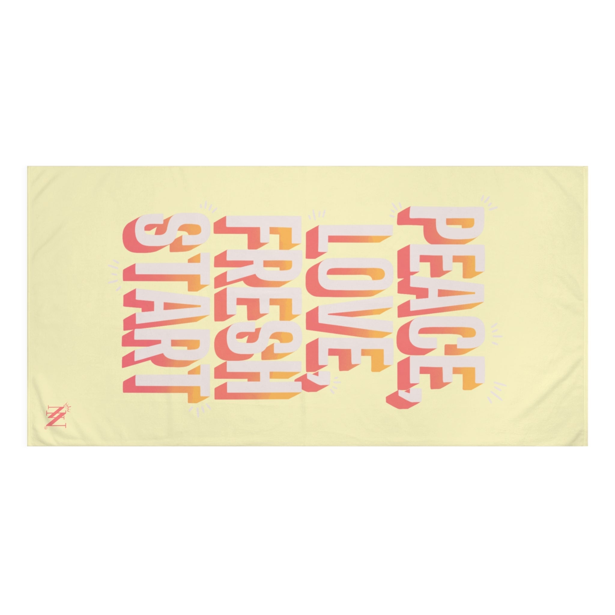 Peace Love Fresh Start | Mix & Match XL Fun-Flirty Lovers’ Towels