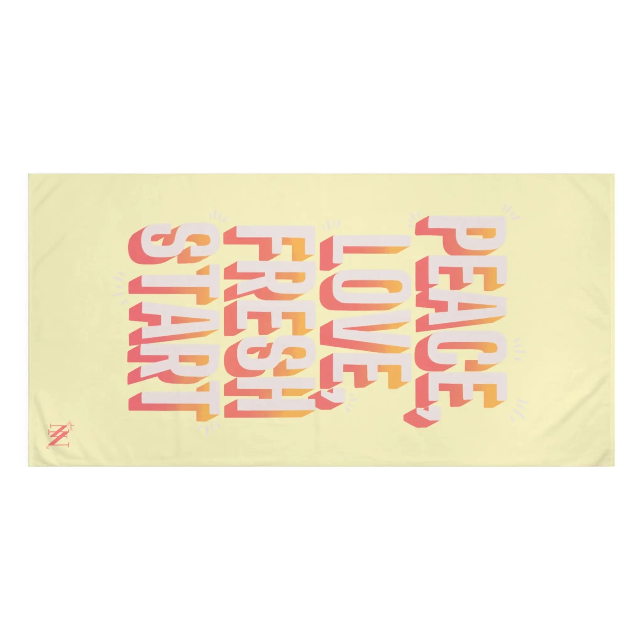 Peace Love Fresh Start | Mix & Match XL Fun-Flirty Lovers’ Towels