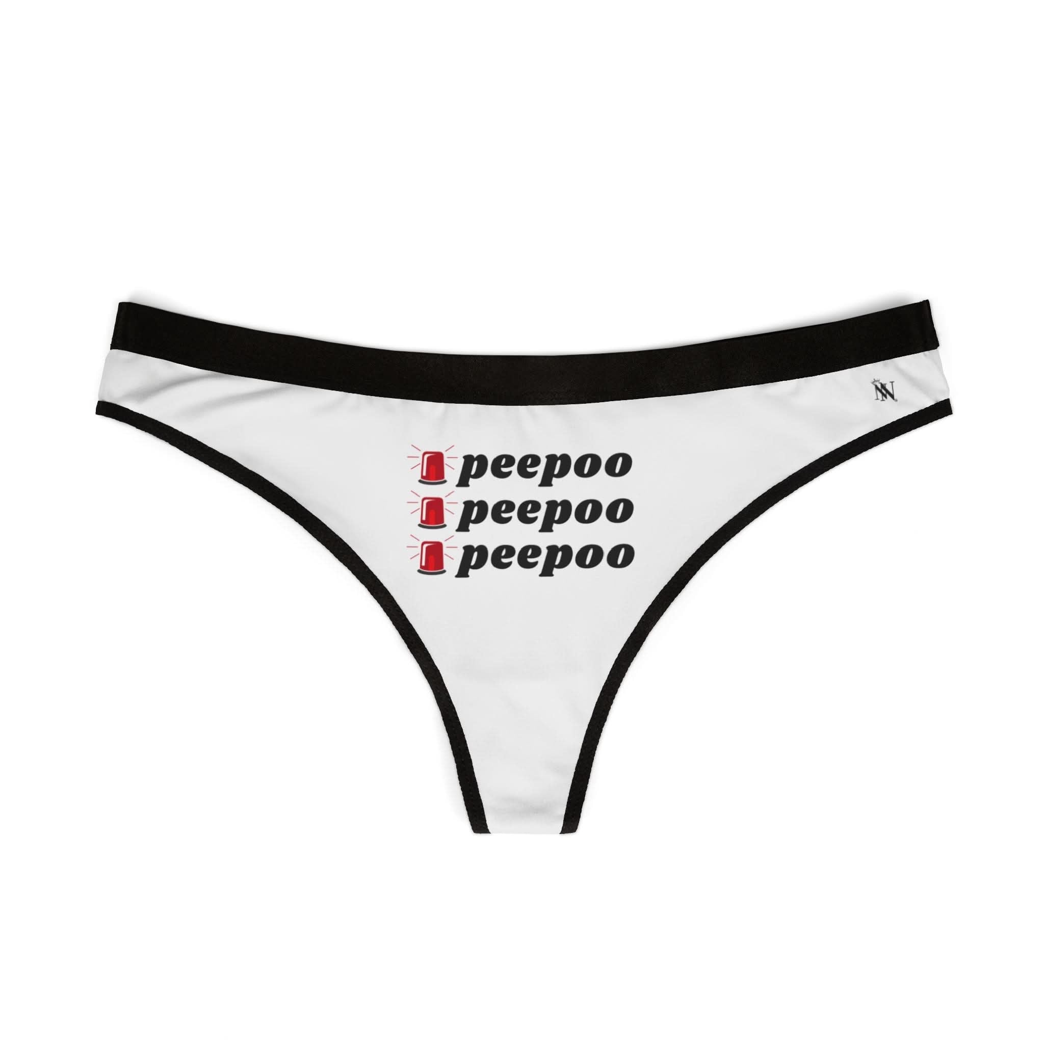 Pee Poo Alert Mix Match Women’s Thong Sex Panties | Playful Gifts