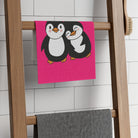 Penguin Love Pink | Mix & Match Soft Fun-Flirty Lovers’ Towels