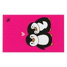 Penguin Love Pink | Mix & Match Soft Fun-Flirty Lovers’ Towels