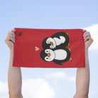Penguin Love Red | Mix & Match Soft Fun-Flirty Lovers’ Towels