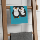 Penguin Love Teal | Mix & Match Soft Fun-Flirty Lovers’ Towels