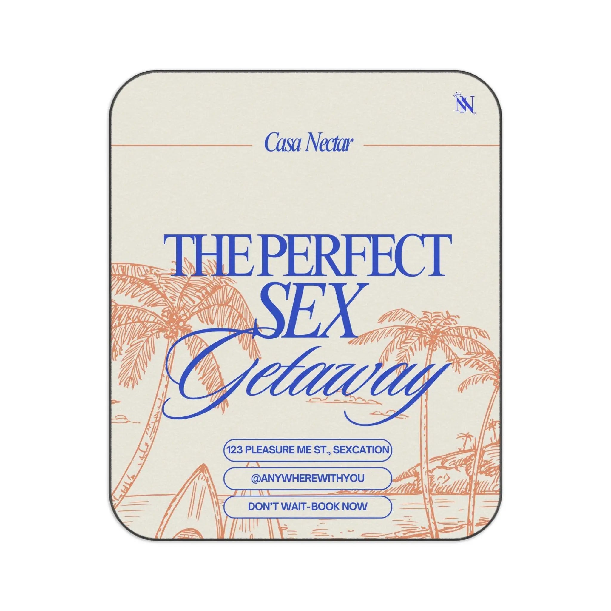 Perfect Sex Getaway | Mix Match Fun-Flirty Lovers’ Water-Resistant Blankets