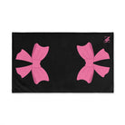 Pink Bow Shareable Black | Mix & Match Original Fun-Flirty Lovers’ Towels