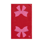 Pink Bow Shareable Red | Mix & Match Original Fun-Flirty Lovers’ Towels