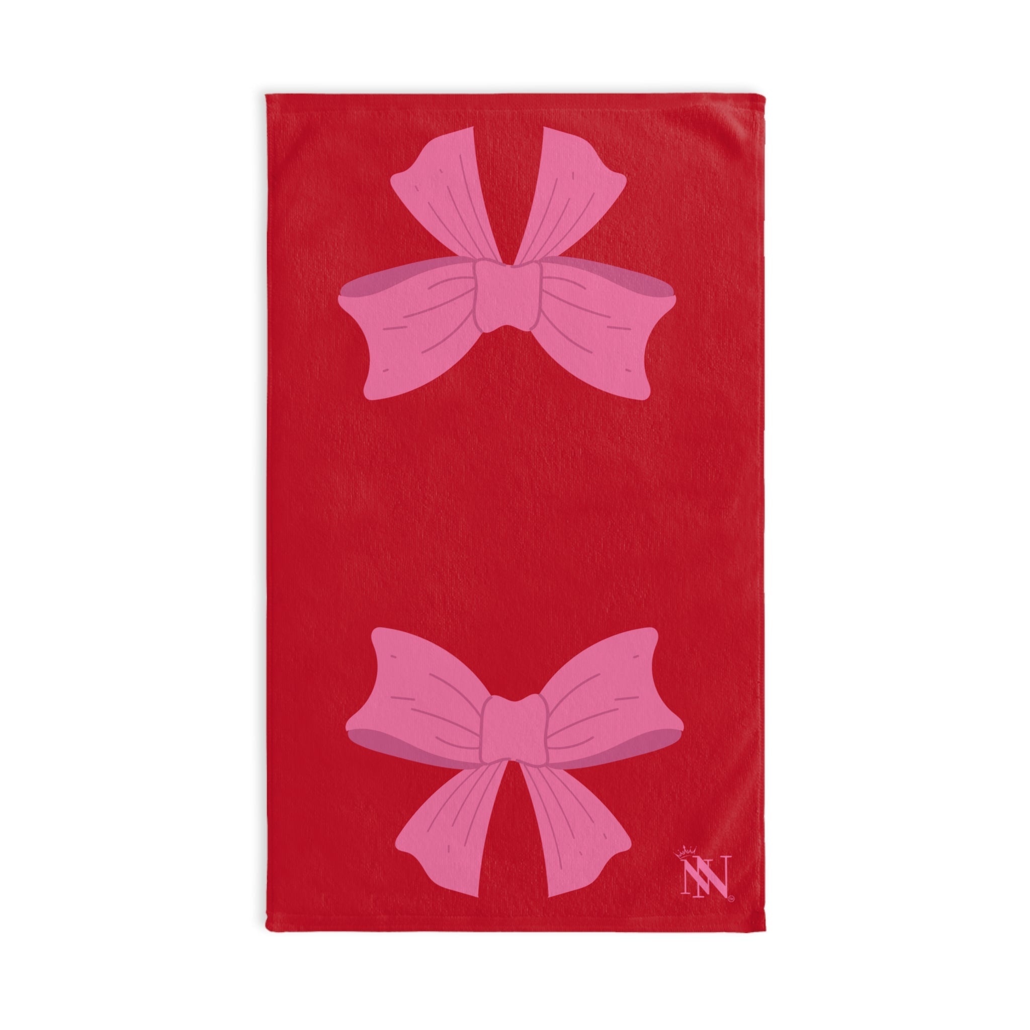 Pink Bow Shareable Red | Mix & Match Original Fun-Flirty Lovers’ Towels