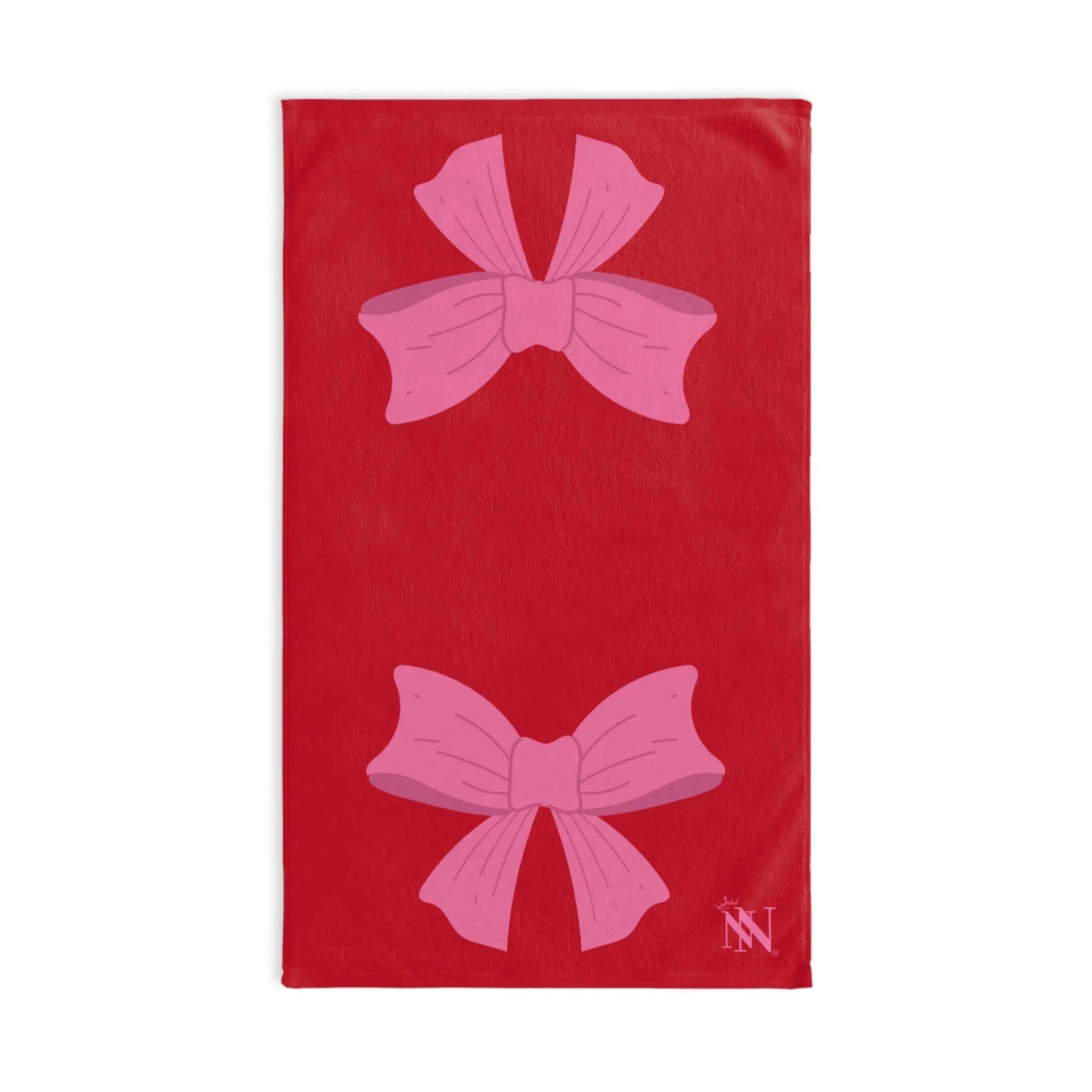 Pink Bow Shareable Red | Mix & Match Original Fun-Flirty Lovers’ Towels