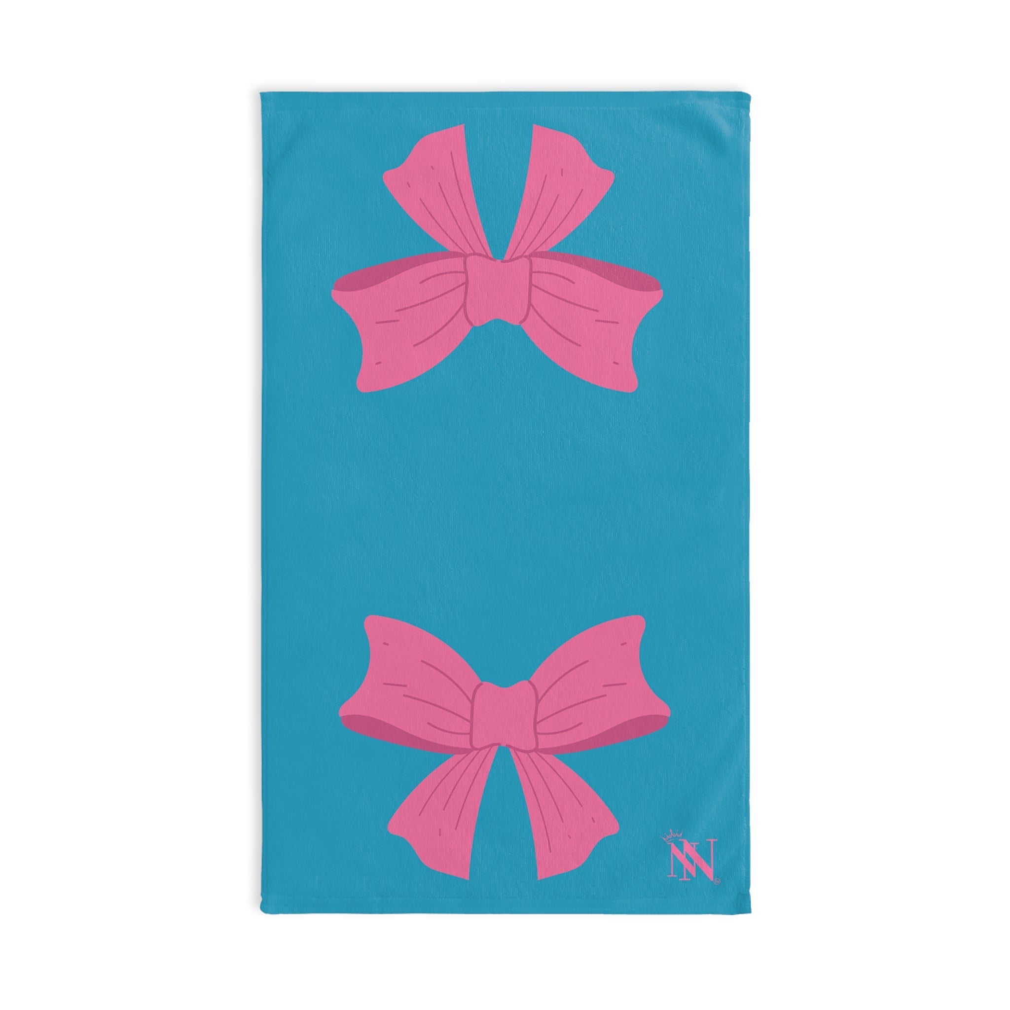 Pink Bow Shareable Turquoise | Mix & Match Original Fun-Flirty Lovers’ Towels