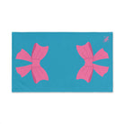 Pink Bow Shareable Turquoise | Mix & Match Original Fun-Flirty Lovers’ Towels
