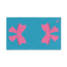 Pink Bow Shareable Turquoise | Mix & Match Original Fun-Flirty Lovers’ Towels